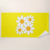 Bright and Bold Daisy Strandtuch (Vorderseite)