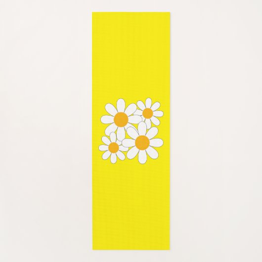 Bright and Bold Daisy Yogamatte (Vorderseite)