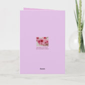 Bright and Bold Floral Birthday Card for Sister Karte (Rückseite)