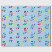 Bright and Bold Twin Themed  Geschenkpapier (Flach)