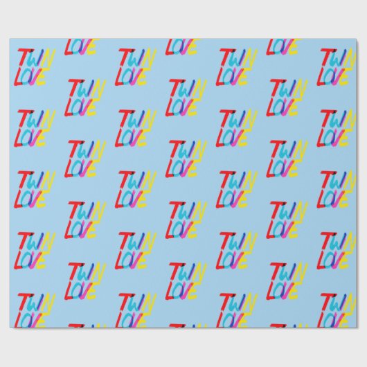 Bright and Bold Twin Themed  Geschenkpapier (Flach)