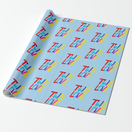 Bright and Bold Twin Themed  Geschenkpapier (Ungerollt)
