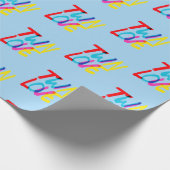 Bright and Bold Twin Themed  Geschenkpapier (Ecke)
