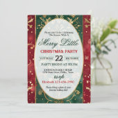Bright and Colorful Christmas Party Invitation Einladung (Stehend Vorderseite)