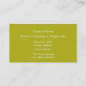 Bright and Colorful Mechanical Gear Tree Visitenkarte (Rückseite)