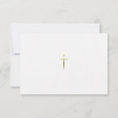 Bright and Happy Pink Flowers Orthodox Baptism Dankeskarte (Rückseite)