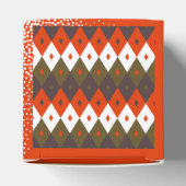 Bright and Vivid Rhombus Pattern Throw Pillow Geschenkschachtel (Oben)