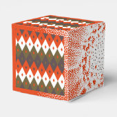 Bright and Vivid Rhombus Pattern Throw Pillow Geschenkschachtel (Rückseite)