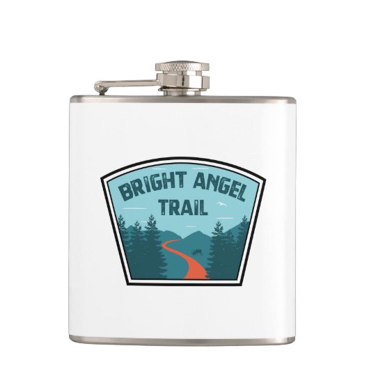 Bright Angel Trail Grand Canyon Flachmann (Vorderseite)