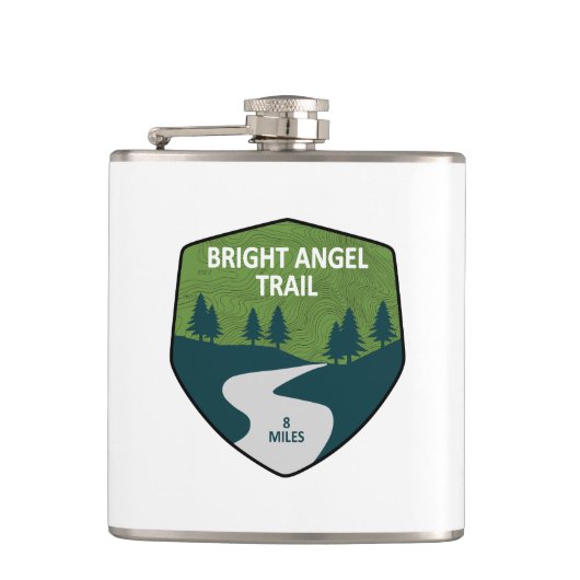 Bright Angel Trail Grand Canyon Flachmann (Vorderseite)