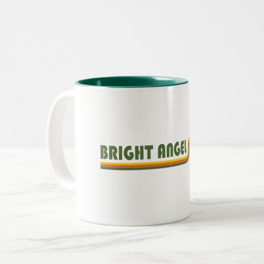 Bright Angel Trail Grand Canyon Zweifarbige Tasse (Vorderseite Links)
