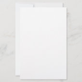 Bright Aqua Blue Personalisiert Ombre Briefpapier (Rückseite)