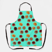 Bright Aqua-Mint Kolache Schürze (Vorderseite)