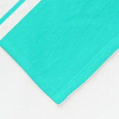 Bright Aqua White Sports Jersey Fleecedecke (Ecke)