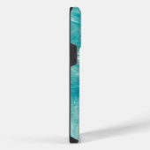 Bright Aqua Yellow and White Phone Case for iPhone Hülle (Rechte Seite)