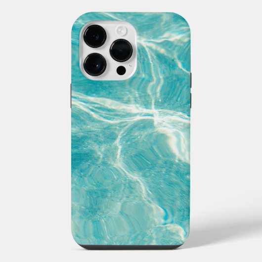 Bright Aqua Yellow and White Phone Case for iPhone iPhone Hülle (Rückseite)