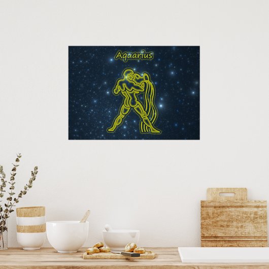 Bright Aquarius Poster (Küche)