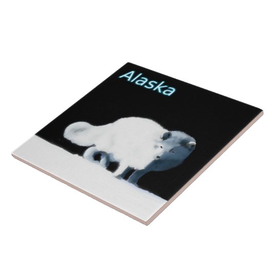 Bright Arctic Fox Fliese (Seite)