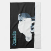 Bright Arctic Fox Geschirrtuch (Vertikal)