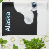 Bright Arctic Fox Handtuch (Gefaltet)