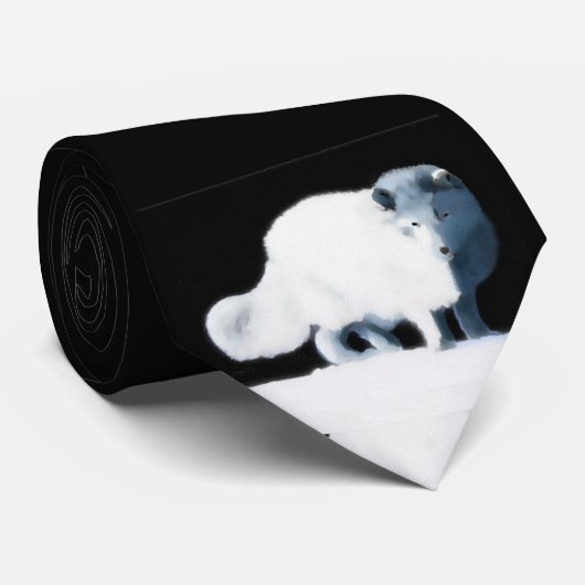 Bright Arctic Fox Krawatte (Gerollt)