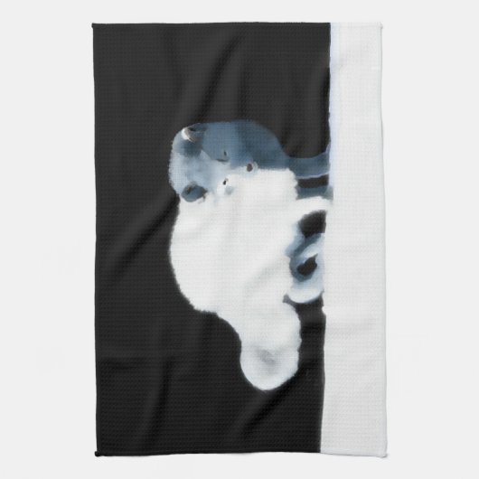 Bright Arctic Fox Küchentuch (Vertikal)