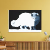 Bright Arctic Fox Leinwanddruck (Insitu (Wohnzimmer))
