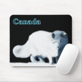 Bright Arctic Fox Mousepad (Mit Mouse)