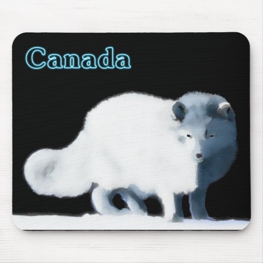 Bright Arctic Fox Mousepad (Vorne)