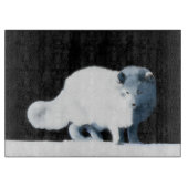 Bright Arctic Fox Schneidebrett (Vorderseite)