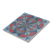 Bright Art Nouveau Floral Medallion#13 ID1193 Fliese (Seite)