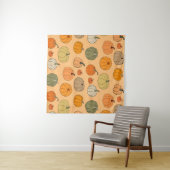 Bright autumn vintage seamless pattern background wandteppich (Beispiel (Horizontal))