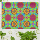 Bright Aztec Tile Geschirrtuch (Gefaltet)