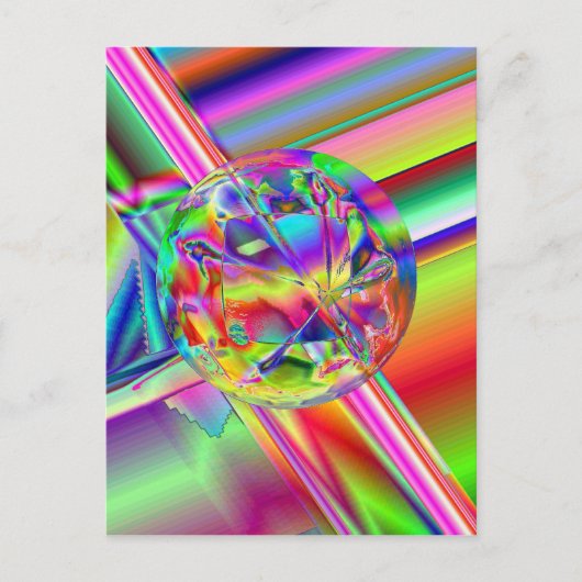 Bright Ball Slider Postkarte (Vorderseite)