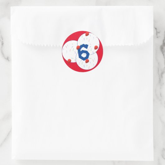 Bright Balloons & Confetti Geburtstag Runder Aufkleber (Tasche)