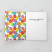 Bright Balloons Custom Happy Birthday Card Karte (Innenseite)