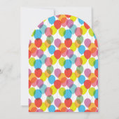 Bright Balloons Erwachsene Geburtstagsparty Einladung (Rückseite)