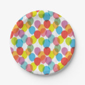 Bright Balloons Geburtstagsparty Paper Teller (Vorderseite)