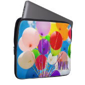 Bright Balloons Monogram iPad Sleeve (Vorne Rechts)