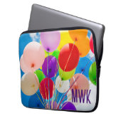 Bright Balloons Monogram iPad Sleeve (Vorderseite Links)