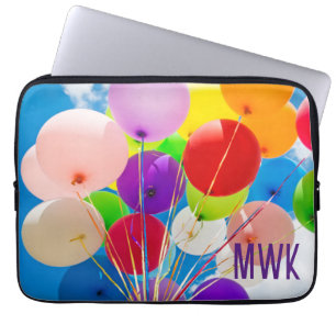 Bright Balloons Monogram iPad Sleeve