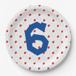 Bright Balloons und Confetti Geburtstag Pappteller