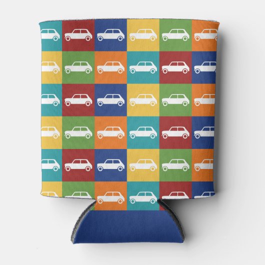 Bright Basics Karo-Muster Mini Cooper Dosenkühler (Vorderseite)