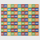 Bright Basics Schachbrett Mini Cooper Geschenkpapier (Flach)