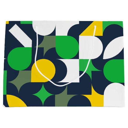 Bright Bauhaus Shape Große Geschenktüte (Vorderseite)