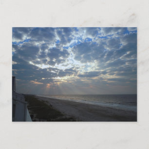 Bright Beach Morning - Oak Island, NC Postkarte