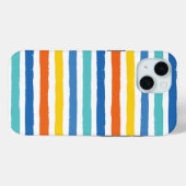 Bright Beachy Strip Muster Case-Mate iPhone Hülle (Rückseite (Horizontal))