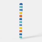 Bright Beachy Strip Muster iPhone 15 Hülle (Rechte Seite)