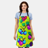 Bright Berry Fruit Pattern Schürze (Getragen)