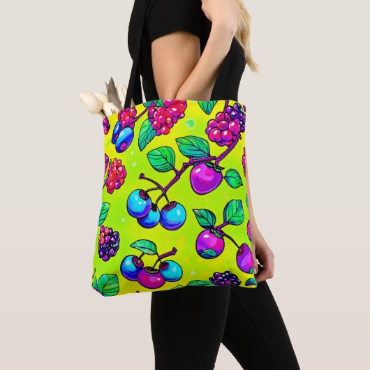 Bright Berry Fruit Pattern Tasche (Von Nahem)